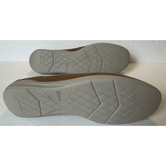 Clarks Gorwin Step Mens 11.5M Sneaker Moc Toe Tan Nubuck Leather 61572527 Loafer - Picture 11 of 14